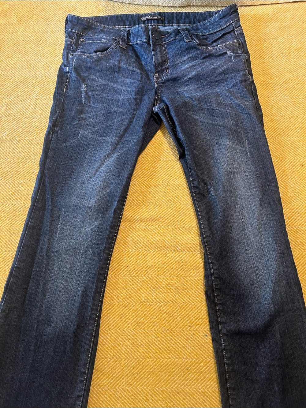Women's Dark Blue Flare Jeans - Classic Flared Fit